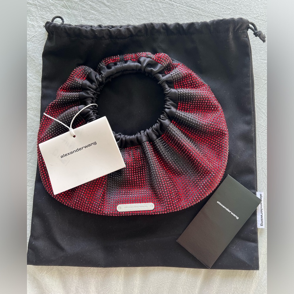 Alexander Wang mini Crescent tote bag in Red NWT $650 retail